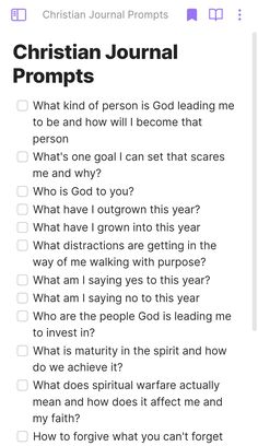 the christian journal is filled with questions