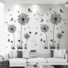 the dandelion wall decals are perfect for any living room or office area