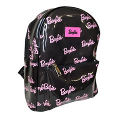 Barbie Logo Backpack. Adjustable Straps. Vegan Friendly Patent Leather. Barbie X Miniso Collection. Approximately 12" X 5" X 10" Senior Backpacks, Rock Barbie, Barbie Merchandise, Funny Barbie, Barbie Logo, Barbie Core, Girly Accessories, Black Barbie, Digital Planning