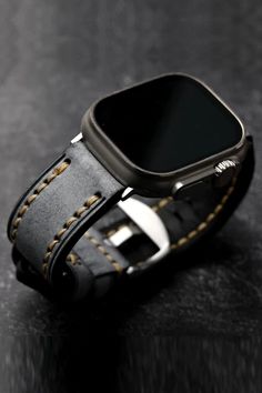 Band Material Type: Leather Band Length: 20cm Clasp Type: buckle Item Type: Watchbands Condition: New with tags Men’s Apple Watch Bands, Outfits Hombre, Vintage Bracelet, Black Vintage, Men Care, Vintage Bracelets, Leather Band, Apple Watch Bands, Watch Bands