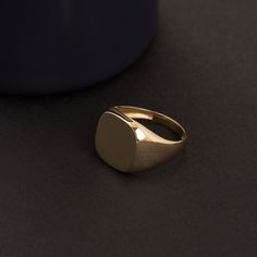 Elevate your style with our 14K Solid Gold Engraved Signet Ring for Men. This handcrafted ring, made from genuine 14K solid gold, is customizable with engravings, making it the perfect gift for husbands and boyfriends. The square signet design adds a touch of classic sophistication, making it a timeless piece of men's jewelry. Celebrate special moments and express your emotions with this exquisite ring, reflecting your unique bond and individual style. -- ⋆ This product is designed with Runda's fine handcrafting with sustainable methods. ⋆ Express-insured shipping to the whole world and delivery to cargo in only 3 business days. ⋆ Free return and warranty Product Details * 14K Real Solid Gold * 3 GR 5% -+ * Customizable Size * Yellow - White - Rose Gold Available * Hypoallergenic * Model N Real Gold Rings, Signet Ring For Men, Best Gift For Husband, Gold Signet Ring, Etsy Gold Ring, Gold Engraving, Gift For Husband, Ring For Men, Handcrafted Rings