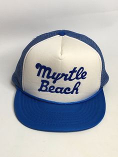 Vintage Mesh Snapback Myrtle Beach Retro Headwear Trucker Hat. Beach Retro, Myrtle Beach, Trucker Hat, Mesh, Hats