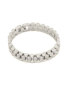 Add elegant details to your favorite looks by wearing this CZ accent watch band chain bracelet! This gorgeous piece is accented with CZ stones and is available in gold and silver tones. Materials: 14K gold or rhodium plated stainless steel, cubic zirconia Features: Measures 7" length, 0.45" width, 1mm CZ stones, Lead & Nickel free, foldover single-channel clasp Chain Bracelet Silver, Let It Shine, Silver Chain Bracelet, Watch Chain, Gold Bracelet Chain, Bracelet Silver, Cz Stone, Watch Band, Chain Bracelet