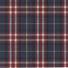 a red and blue plaid fabric