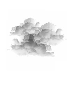 black and white photograph of clouds in the sky with one cloud above it's head