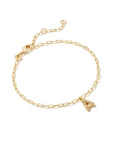 Add a personal touch to your wrist stack with the Crystal Letter Gold Delicate Chain Bracelet in White Crystal, our first Fashion Jewelry initial bracelet by Kendra Scott. Featuring a dainty chain and letter charm with a hint of sparkle, this bracelet is the perfect way to celebrate the ones you love—including yourself! Wrist Stack, Wrist Stacks, Letter Bracelet, Letter Charm, Buy Crystals, Dainty Chain, Initial Bracelet, Delicate Chain, Broken Chain