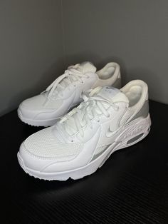 Nike AIR MAX EXCEE Women's White CD5432-121 Athletic Sneaker Shoes. Nike Air Max Excee Women, White Gym Shoes, Air Max Excee, Nike Air Max Excee, Gym Shoes, Sneaker Shoes, Athletic Sneakers, Air Max, Nike Air Max