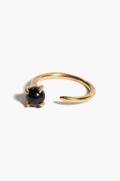 Odette New York Klint Sphere Ring - Black Onyx/Recycled Brass Sphere Ring, Claw Setting, Ring Black, Ring Sizes, Onyx Stone, Black Rings, Black Onyx, Designing Women, Onyx