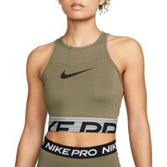 ALL MY ITEMS ARE GUARANTEED AUTHENTIC.  ITEM: NEW Nike Pro Dri-Fit Green Graphic Cropped Training Tank DM7689-222 Women's M SIZE: Women's M COLOR: Olive CONDITION: New! See photos. MEASUREMENTS:  Approximately shoulder to shoulder- 8", bottom of collar to bottom- 14", armpit to end of sleeve- 0", armpit to armpit- 13.5" SHIPPING:   Free Please let me know if you have any questions. I strive for ALL 5 star ratings & positive feedback by providing my customers with satisfaction guaranteed service.  Once you receive you r item and you are satisfied, Positive Feedback will be highly appreciated.  If you have any issues or feel the need to leave negative or neutral feedback, PLEASE contact me first and I will try to resolve your matter.  Thank You!!! 1AA4 SH0223 Body Combat, Nike Pro Women, Nike Tank, Training Tops, Charli Xcx, Sport Bra, Nike Pros, Nike Tops, Graphic Tank