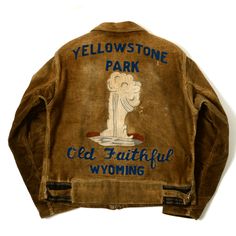 Photo Western Winter Outfits, Yellowstone Park, Souvenir Jacket, Old Faithful, Dream Clothes, Vintage Jacket, Varsity Jacket, Winter Outfits, Work Wear