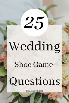 Need ideas on what questions to ask during your wedding shoe game? Here are some of the best questions to copy that will have all of your wedding guests laughing! | Wedding games | Wedding games for reception | Wedding game ideas | Wedding shoe game questions funny | Wedding shoe game | Wedding games for guests | Wedding game ideas | Wedding games for kids | Wedding game questions | Wedding games for bride and groom |