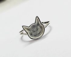 12mm Big Cat Face Ring, Good for Ashes Work & Resin Work,925 Sterling Silver Ring,cat Lover Ring,animal Lover Ring,goodluck Ring - Etsy Israel Sterling Silver Cat Design Jewelry For Anniversary, Silver Cat Design Jewelry For Anniversary, Silver Cat Design Promise Ring, Silver Ring With Cat Design For Anniversary, Silver Promise Ring With Cat Design, Silver Anniversary Ring With Cat Design, Cat Design Jewelry Ring As A Gift, Silver Cat Design Ring, Adjustable Cat Design Ring As Gift