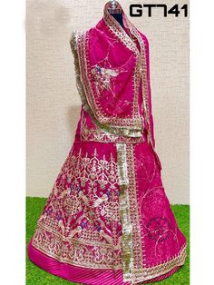 Humarai Pure wedding Sangeet Coding Zari work Rajputi Poshak In Pink Color-82006 Product Details: Fabric:Heavy Humarai Pure Fabric Work:Heavy Barik Gotta Patti work with Barik Foiling Zari and Coding Zari work with Heavy Stone Touch Heavy Odhni four side work with Pallu Butta and Zaal work with Gotta turri Heavy Kurti work with Galla and Astin work With Astar and Aari Magji complete Color: Pink Occasion:Mehendi Sangeet, wedding Party Wear Washing Instruction:Dry Wash Color : Same as pr photo ( 5 Semi-stitched Embroidered Choli For Traditional Ceremonies, Embroidered Semi-stitched Choli For Traditional Ceremonies, Georgette Anarkali Set For Traditional Ceremonies During Diwali, Embroidered Lehenga For Traditional Ceremonies At Diwali, Semi-stitched Choli For Traditional Ceremonies During Diwali, Diwali Embroidered Lehenga For Traditional Ceremonies, Embroidered Lehenga For Diwali And Traditional Ceremonies, Semi-stitched Traditional Wear With Zari Work For Navratri, Semi-stitched Chandbali Salwar Kameez For Traditional Ceremonies