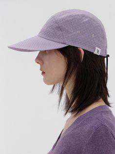 VARZAR is a total fashion specialist brand that aims not to integrate with any specific culture through various total fashion, but rather to proceed with pure reinterpretation and diverse attempts. - Camp cap style- Made of durable ripstop nylon fabric- Softly curved long brim design- Size-adjustable string with stopper at the back- Casual and sporty mood Purple Outdoor Hats For Spring, Purple Outdoor Hat For Spring, Purple Spring Outdoor Hat, Cap Style, Nylon Fabric, Caps Hats, Accessories Hats, Camping, Women Accessories