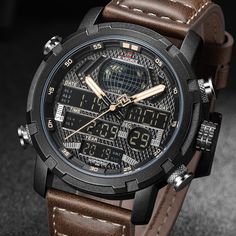 Men's Watches- Mens Watches To Luxury  Men Leather Sports Watches Men's Quartz LED Digital Clock Waterproof Military Wrist WatchModel Number:4000002911126 Brown Wear-resistant Watches, Wear-resistant Chronograph Watch With Round Dial For Outdoor, Outdoor Wear-resistant Watch With Round Dial, Outdoor Chronograph Watch With Rectangular Dial, Outdoor Chronograph Watch With Rectangular Analog Display, Outdoor Chronograph Watch With Rectangular Dial And Analog Display, Outdoor Wear-resistant Watch With Rectangular Dial, Brown Outdoor Watch With Round Dial, Brown Outdoor Watches