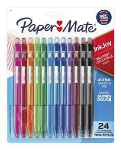 paper mate inkjoy pens in assorted colors