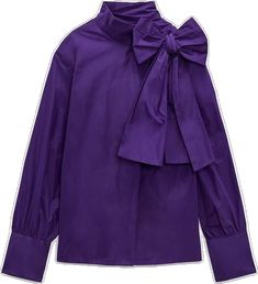 Chic Long Sleeve Shirt With Bow, Elegant Cotton Party Blouse, Elegant Cotton Blouse For Party, Fall Bow Tie Neck Top, Fall Tie Neck Top With Bow, Fall Tie Neck Top With Bow Detail, Fall Workwear Tops With Bow, Long Sleeve Shirt With Bow For Spring, Cotton Shirt With Tie Sleeves And Long Sleeve