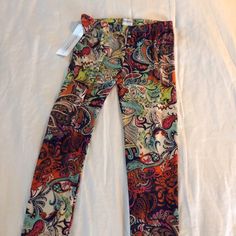 5/35 Leggings Boho/Retro Pattern. Lightweight. Nwt Part Of 5/35 Sale For The Weekend. Add 5 Items To Your Bundle That Say 5/35 And I Will Accept Offer!! Happy Shopping!! Multicolor Stretch Bottoms For Fall, Colorful Fitted Casual Pants, Spring Stretch Multicolor Pants, Spring Patterned Stretch Bottoms, Fitted Multicolor Pants For Fall, Multicolor Stretch Pants With Elastic Waistband, Fitted Multicolor Leggings For Fall, Fall Multicolor Fitted Leggings, Casual Stretch Multicolor Pants