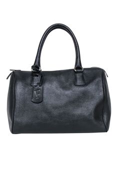 Current Boutique-Furla - Black Saffiano Leather Handbag Furla Bags, Black Handbag, Black Leather Handbags, Black Handbags, Leather Handbag, Leather Top, Modern Minimalist, Leather Handbags, Zipper Pocket