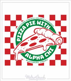 the logo for pizza pie with an image of a piece of pizza on top of it