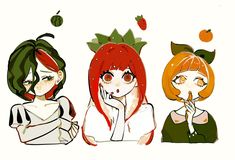 Fruit Character Design, Apple Character, Fruit Character, Arte Peculiar, 영감을 주는 캐릭터, Character Design References