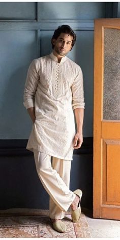 White Panjabi For Men, White Kurta Men, Kurta Poses, Pose For Men, Panjabi Design, Latest Kurta Designs, Mens Vest Fashion, White Kurta