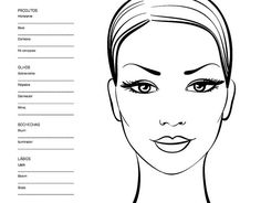 Make Up Face Chart, Makeup Consultation, Makeup Illustration, Pretty Makeup Looks