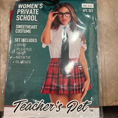 a magazine cover with a woman's school uniform on it