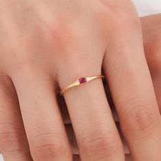 About this item Introducing the exquisite Baguette Ruby Ring in Real Gold, designed to captivate with its stunning allure and timeless elegance. Crafted with utmost precision, this exquisite piece is perfect for those seeking a symbol of eternal love and commitment 𝐈𝐭𝐞𝐦 𝐃𝐞𝐭𝐚𝐢𝐥𝐬 * Gold KT: 10K, 14K, 18K * Custom Gold Color: Rose Gold, Yellow Gold, White Gold * Width of Band: 3.00MM * Thickness of Band: 1.45MM 𝐆𝐞𝐦𝐬𝐭𝐨𝐧𝐞 𝐃𝐞𝐭𝐚𝐢𝐥𝐬 * Ruby * Total CTW: 0.56ctw WHY COSMIC FINE JEWELRY? ✓ Crafted with precision by skilled artisans with 10 years of experience in fine jewelry craftsmanship ✓ Uncompromising on quality to ensure customer satisfaction with every piece ✓ Exudes elegance and sophistication, perfect for special occasions or everyday wear ✓ Thoughtfully packaged in Modern Gold Ruby Ring As Gift, Modern Gold Ruby Ring For Gift, Gold Birthstone Ring With Simple Design As Gift, 14k Gold Gemstone Midi Rings Gift, Dainty Ruby Ring In Gold, Gold Minimalist Ruby Promise Ring, Gold Minimalist Open Ruby Ring, Minimalist Gold Ruby Promise Ring, Minimalist Gold Open Ruby Ring