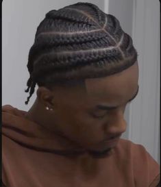 Mens High Taper Fade, Black Male Braided Hairstyles, Cornrows For Men Styles, Braids On Black Man, Afro Cornrow Hairstyles, Cornrows Ideas Men, Cornrows Hairstyles For Men, Men Protective Styles, Guy Cornrows