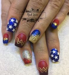 Wonder Nails, Red And Gold Nails, Chevron Nails, Perfect Manicure, Geometric Nail, Nail Art Kit, Toe Nail Designs