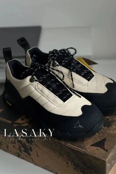 Lasaky - Classic Retro Sneakers: Premium Comfort and Timeless Style Low-top Outdoor Walking Shoes With Contrast Sole, Low-top Walking Shoes With Contrast Sole For Outdoor, Casual White Walking Shoes For Outdoor Activities, White Leather Walking Shoes For Outdoor Activities, Casual Sneakers With Contrast Sole For Outdoor, White Sneakers With Contrast Sole For Outdoor, White Outdoor Sneakers With Contrast Sole, White Leather Sneakers For Outdoor, Oakley Shoes