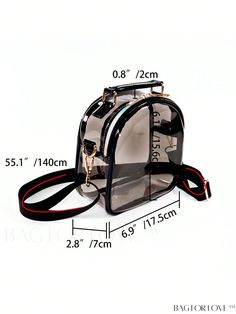 BagForLove - Stylish Transparent PVC Purse - Stadium Approved 12x12x6 Bag for Concerts, Sports & Festivals Product Description Color Multicolor Type Square Bag Bag Size Mini Strap Type Top Handle Pattern Type Plain Closure Type Zipper Style Fashionable Material PVC Size Chart INCH CM Strap Length Bag Length Bag Width Bag Height Handle Height 55.1 inch 6.9 inch 2.8 inch 6.1 inch 0.8 inch Strap Length Bag Length Bag Width Bag Height Handle Height 140 cm 17.5 cm 7 cm 15.6 cm 2 cm Details Pictures S Transparent Purse, Satchel Bag, Bag Bag, Square Bag, Sport Event, Satchel Bags, Top Handle, Fashion Bags, Hot Pink