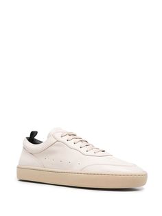 Find OFFICINE CREATIVE Kyle Lux Low-top Sneakers on Editorialist. cream white calf leather perforated detailing round toe front lace-up fastening pull-tab at the heel gold-tone logo lettering logo-print tongue branded leather insole flat rubber sole Cream Lace-up Calf Leather Sneakers, Cream Calf Leather Sneakers With Textured Sole, Sporty Cream Sneakers In Calf Leather, Sporty Cream Calf Leather Sneakers, Cream Low-top Sneakers With Leather Sole, Casual High-top Sneakers With Perforations In Calf Leather, Casual Calf Leather High-top Sneakers With Perforations, Classic Cream Sneakers With Perforations, Cream Leather High-top Sneakers With Rubber Sole