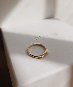 Tiny Signet ring in solid Gold | RUUSK jewellery Ruusk Jewellery, Handmade Gold Ring, Rings Ideas, Plain Rings, Buying Gold, Mens Rings, Mens Gold Rings, Solid Gold Band, Gold Rings Fashion