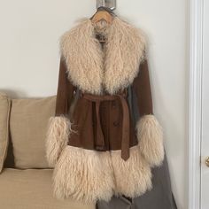 Warm Coat. Xxs . Never Worn. New, Without Tag Western Fits, Fran Fine, Winter Boho, Sassy Hair, Chic Leather, Penny Lane, Aesthetic Clothing, Vest Coat, Fur Coats