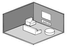 an office cubicle with a desk, chair and other items on the floor in front of it