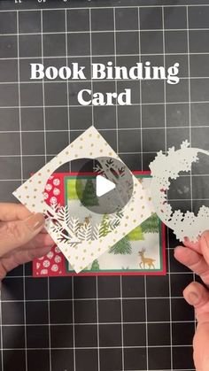 Creative Moments By G | Crafting Enthusiasts on Instagram: "Create this fun Christmas Book Binding Card"