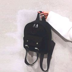 I Have 2 In Stock Trendy Black Backpack For Back To School, Trendy Black Backpack With Adjustable Strap, Grunge Style Travel Backpack, Grunge School Bag With Adjustable Strap, Grunge School Bags With Adjustable Strap, Grunge Backpack For Everyday Use, Preppy Bags, Cute Mini Backpacks, Stylish School Bags