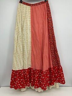 Vintage Maxi Skirt By Mountain Artisans Eyelet Trim 70s Boho Chic Festival Sz 6 | eBay Red Patchwork Skirt For Spring, Spring Red Patchwork Skirt, Vintage Skirt For Spring Festival, Vintage Tiered Skirt With Patchwork, Vintage Tiered Patchwork Skirt, Vintage Patchwork Tiered Skirt, Vintage Patchwork Skirt For Festival, Retro Festival Skirt For Spring, Retro Skirt For Spring Festival