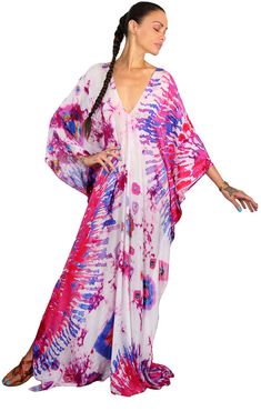 Our "Eiffel Maxi Kaftan" is a very simple yet elegant LUXE shape to just throw on and go & in our new Viscose Quality. It has a V-neck back and front, and side seams and its one size fits all, with total 70+' circumference. The side seams stop 22" from the bottom and therefore has side "slits". This is the kaftan for "the hostess with the mostess" this summer season ahead. Great item to entertaining in comfort but elegance, or if you have fun Holiday parties to attend. Its also a wonderful as a kaftan around the home, on vacation. Looks amazing belted also for a slimmer shape. Fabrication Content: 100% Viscose Print Process: Laser Machine Print & this is an exclusive Lotta Stensson signature print Size run: O/S Care: The fabrication is ok to machine wash delicate and lay flat to dry Maxi Kaftan, Hostess With The Mostess, Vacation Looks, Sea Urchin, Laser Machine, Signature Print, Summer Season, Kimonos, Holiday Parties