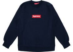 Supreme Box Logo Crewneck Sweatshirt F/W 15 Supreme Box Logo, Crewneck Vintage, Long Sleeve Outfits, Outfit Grid, Box Logo, Hot Sneakers, Jordan Retro, Adidas Yeezy, Logo Tees