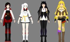 RWBY Volume 1-3 Redesigns that I did (Source: me) : RWBY Rwby Redesigns, Rwby Volume 1, Rwby Volume, Rwby Characters, Team Rwby, Google Image Search, Mom Support, Rooster Teeth, Image Macro