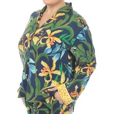 Our Two-Piece Wildflower Print Pajama Set includes a long-sleeve notch collar top and coordinating full pajama bottoms. The top button-down front and the full pajama bottoms a full elastic waistband with adjustable drawstring. You can easily slip into it and stay snug all night long. The vivid and eye-catching wildflower print is a visual treat, adding a pop of color to your evening routine. Not only are these pajamas beautiful, but they are also incredibly soft and warm. Floral Print Long Sleeve Sleepwear For Lounging, Long Sleeve Floral Print Sleepwear For Lounging, Casual Long Sleeve Floral Print Sleepwear, Casual Long Sleeve Sleepwear With Floral Print, Long Sleeve Floral Print Sleepwear For Sleepover, Relaxed Fit Floral Print V-neck Sleepwear, Floral Print Long Sleeve Sleepover Sets, Floral Print Long Sleeve Bedtime Sets, Long Sleeve Floral Print Bedtime Sets