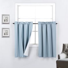 PRICES MAY VARY. SHORT BLACKOUT CURTAINS: Each pack Includes 2 Rod Pocket Tier Panels, Each measuring 30 inch Wide and your choice of either 24 or 36 inch length curtains. CURTAINS & DRAPES: Our blackout thermal insulated curtains are energy saving that reflect heat from outside in summer and reduces the amount of heat loss during winter. HOME DECOR: The Room Darkening insulated Curtains are perfect for small windows and they are available various colors to go perfect with with your décor. KITCH Curtains Small Window, Basement Window Curtains, Kitchen Curtains And Valances, Panel Drapes, Kitchen Window Curtains, Small Curtains, Small Window Curtains, Small Window, Tier Curtains