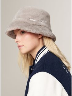 Tommy Hilfiger women's hat. Embrace the urban-luxe aesthetic with this faux fur bucket hat, designed to the classic '90s-inspired silhouette and presented in a reversible design. Part of our Tommy Jeans collection.  Material: 100% Polyesther Pes. Luxe Aesthetic, Fur Bucket, Faux Fur Bucket Hat, Fur Bucket Hat, Jeans Collection, 90s Inspired, Tommy Hilfiger Women, Tommy Jeans, Hats For Women