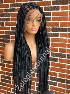 follow us on Instagram @zateglamourhair for more preferred styles medium knotless braided neatly and tightly done  for longterm use, all our braided wigs  are perfectly made to give you that perfect look you desire. Thanks for your support and patronage Braids Wigs For Black Women, Braided Wigs For Black Women Lace, Braided Wigs Styles, Clueless Wigs, Braided Wig Styles, Knotless Braided Wig, Wig Frontal, Affordable Human Hair Wigs, Cornrow Wig