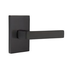 an image of a black door handle on a white background