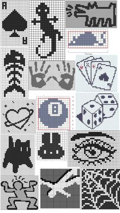 Graph Crochet, Easy Pixel Art, Pixel Art Templates, Pixel Crochet, Pixel Art Grid, Graph Paper Art, Tapestry Crochet Patterns, Crochet Design Pattern, Pixel Art Design