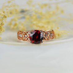 Lattice Ruby Giliarto Gold Engagement Ring Rubyengagement Ring, Ruby Engagement Ring, Lattice Design, 14k Rose Gold Ring, Rose Gold Engagement, Gold Engagement Ring, Rose Gold Engagement Ring, Gold Engagement, Gold Engagement Rings